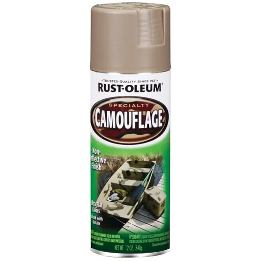 Rust-Oleum 2791770 Camouflage Spray Paint Ultra Flat Khaki 12 Ounce