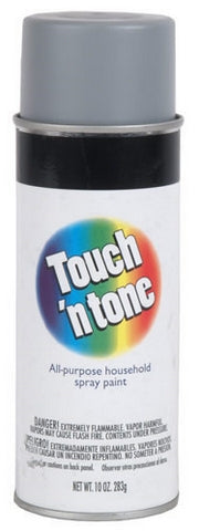 Touch n Tone 55279830 Gray Gloss All Purpose Spray Paint 10 Ounce