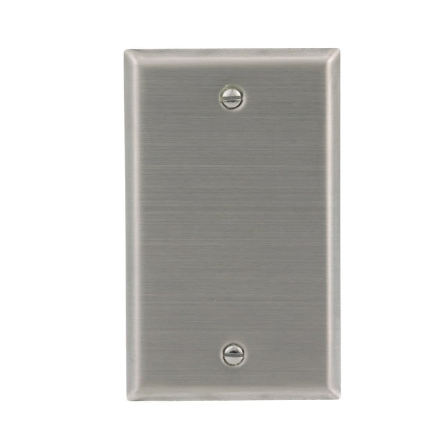 1-Gang Standard Size Steel Indoor Blank Wall Plate