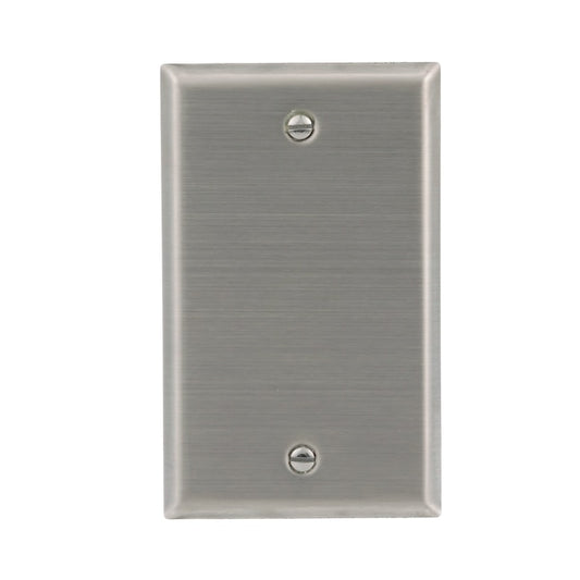 1-Gang Standard Size Steel Indoor Blank Wall Plate