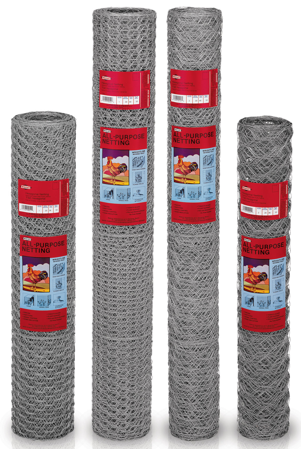 4 ft. x 150 ft. 20-Gauge Poultry Netting with 1 in. Mesh