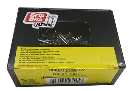 NAIL 16D 3.5" BRIGHT COMMON BOX 1#