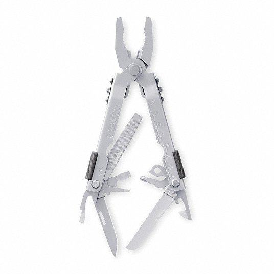 GERBER Multi-Tool: Multi-Tool Plier, 14 Tools, 14 Functions, 4 7/8 in Closed Lg, 6 3/8 in Open Lg