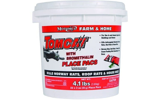 TOMCAT® 22022 Bromethalin 3 oz. Place Pac 22 Count Pail