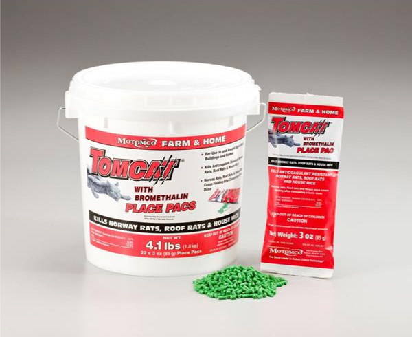 TOMCAT® 22022 Bromethalin 3 oz. Place Pac 22 Count Pail