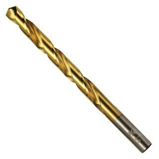 Irwin 63916 Drill Bit 1/4" X 4" L High Speed Steel Straight Shank Titanium