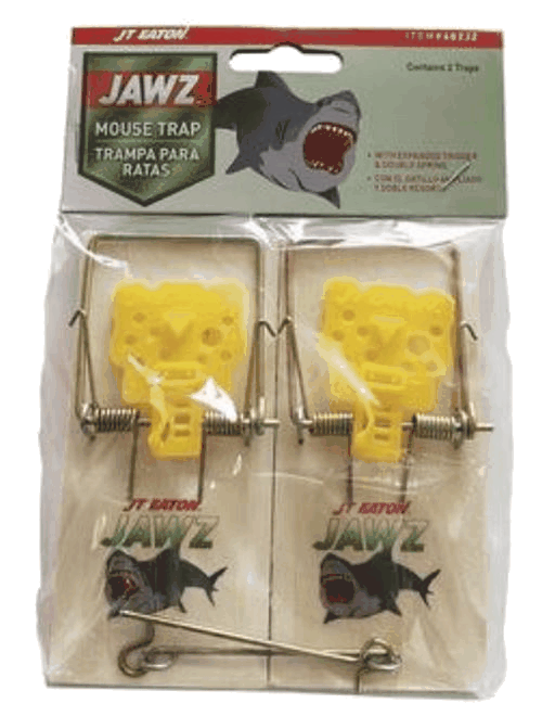 JAWZ Wooden Mouse Snap Trap 2 Pack