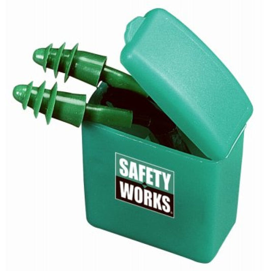 Safety Works SWX00353 Ear Plugs, 23 dB NRR, Rubber Ear Plug