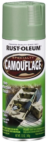 Rust-Oleum 279176 Specialty Army Green Ultra-Flat Camouflage Spray 12 Ounce