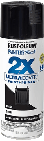 Painters Touch 2X Black Gloss 12oz