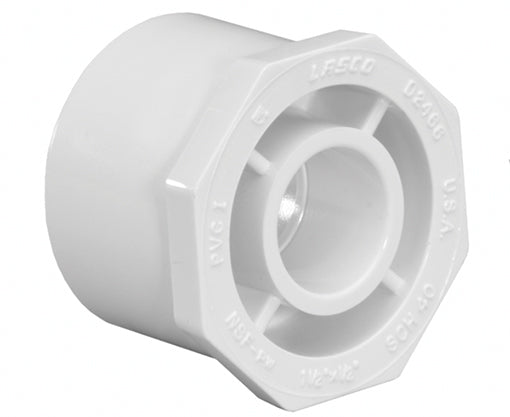 1" X 3/4" Inch PVC Reducing Bushing FPT By FIP SCH 40