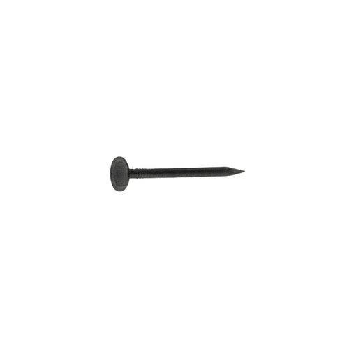 Grip-Rite 138PCDW1 Drywall Nail, 1-3/8 in L, Steel, Black Phosphate, Cupped Saucer Head, Smooth Shank, Gray