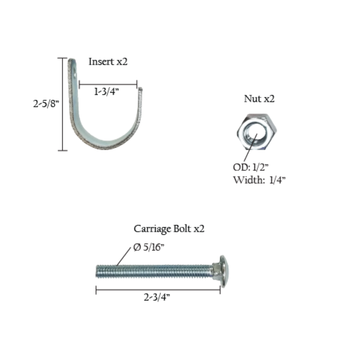 Spring Creek Products 8 in. D Rubber Gate Caster 200 lb 1 pk