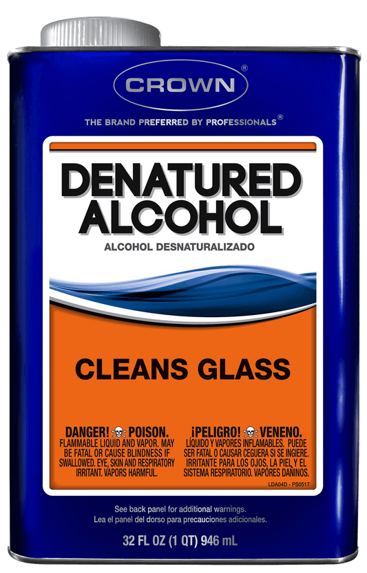 CROWN 1006588 Solvent Denatured Alcohol 1 qt