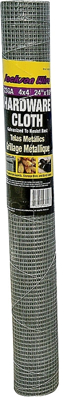 Hardware Cloth, 1/4 x 1/4 in Mesh, 10 ft L, 24 in W, 23 gauge