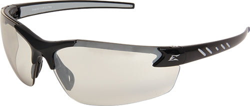 Zorge Clear Glasses Safety Glasses, Silver/Black Frame, Clear Lens