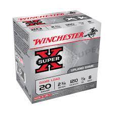 Winchester 20ga 2.75" 2-1/2oz #7.5 Super-X Ammunition 25rds