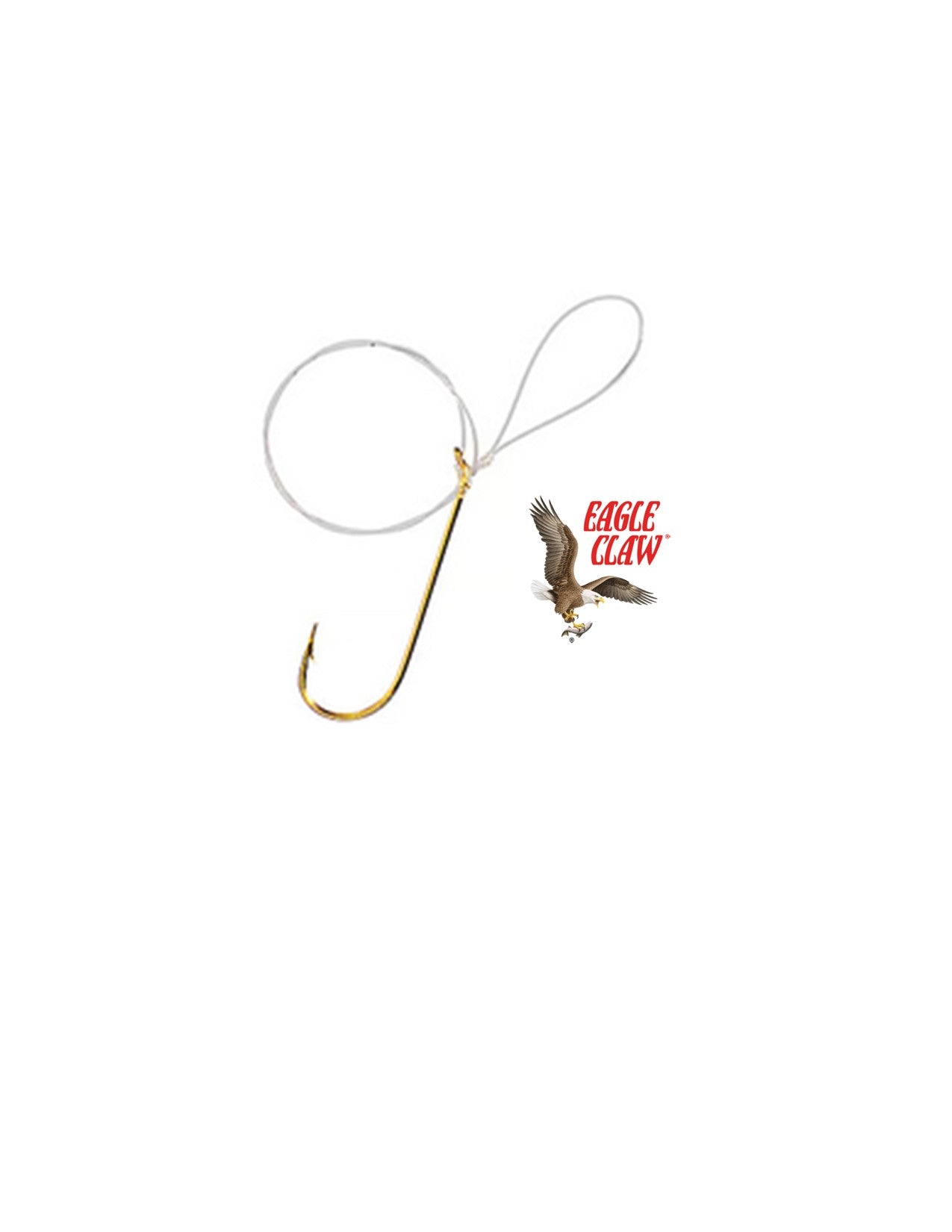 EAGLE CLAW SNELL HOOK ABERDEEN SIZE 4/0 QTY 6