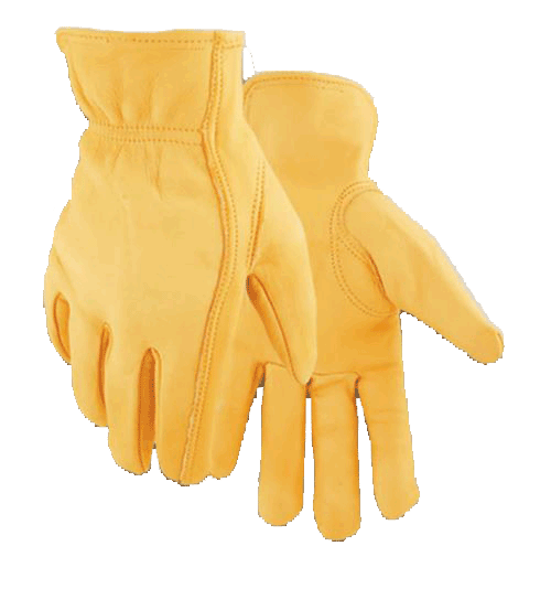 Golden Stag 811L Gloves L Deerskin Driver Gold