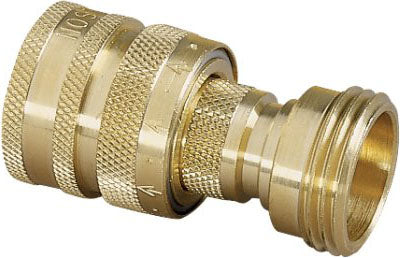 Nelson 853364-1001 Quick-Connector Set, 3/4 in, Male x Female, Brass