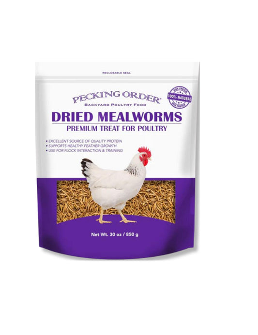 PECKING ORDER DRIED MEALWORMS 5 LBS.