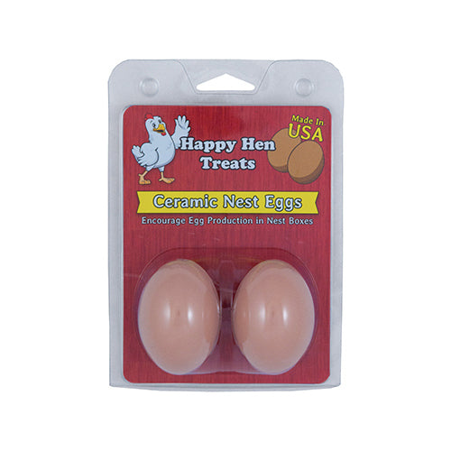 NEST EGGS BROWN OR WHITE 2PK-HAPPY HEN