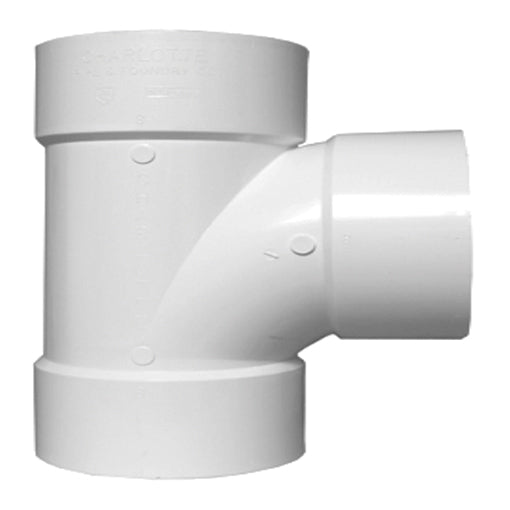 1-1/2-in x 1-1/2-in x 1-1/2-in PVC DWV Hub Sanitary Tee for Non-Potable Water Applications