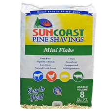 SHAVINGS MINI FLAKE 8 CUBIC FEET : SUNCOAST