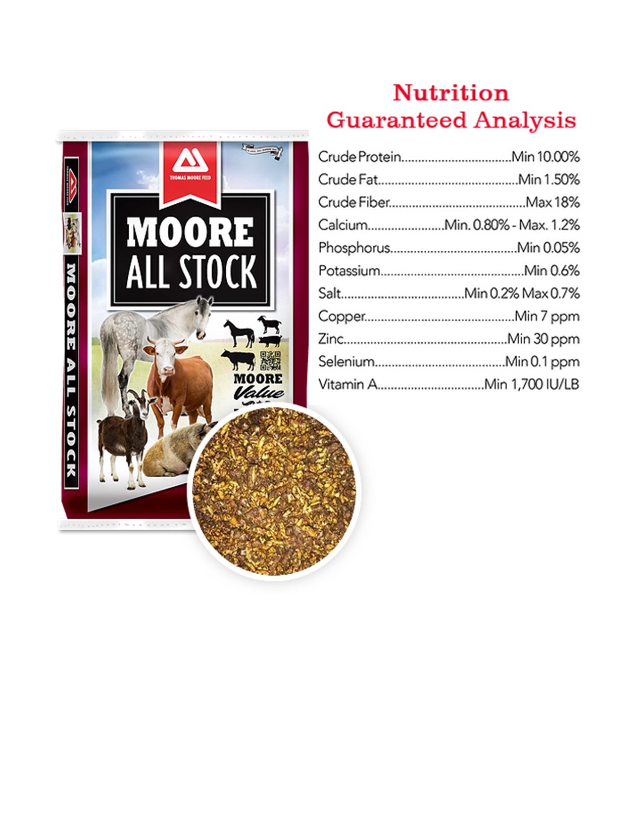 10% SWEET TEXTURED ALL STOCK FEED 50# -THOMAS MOORE