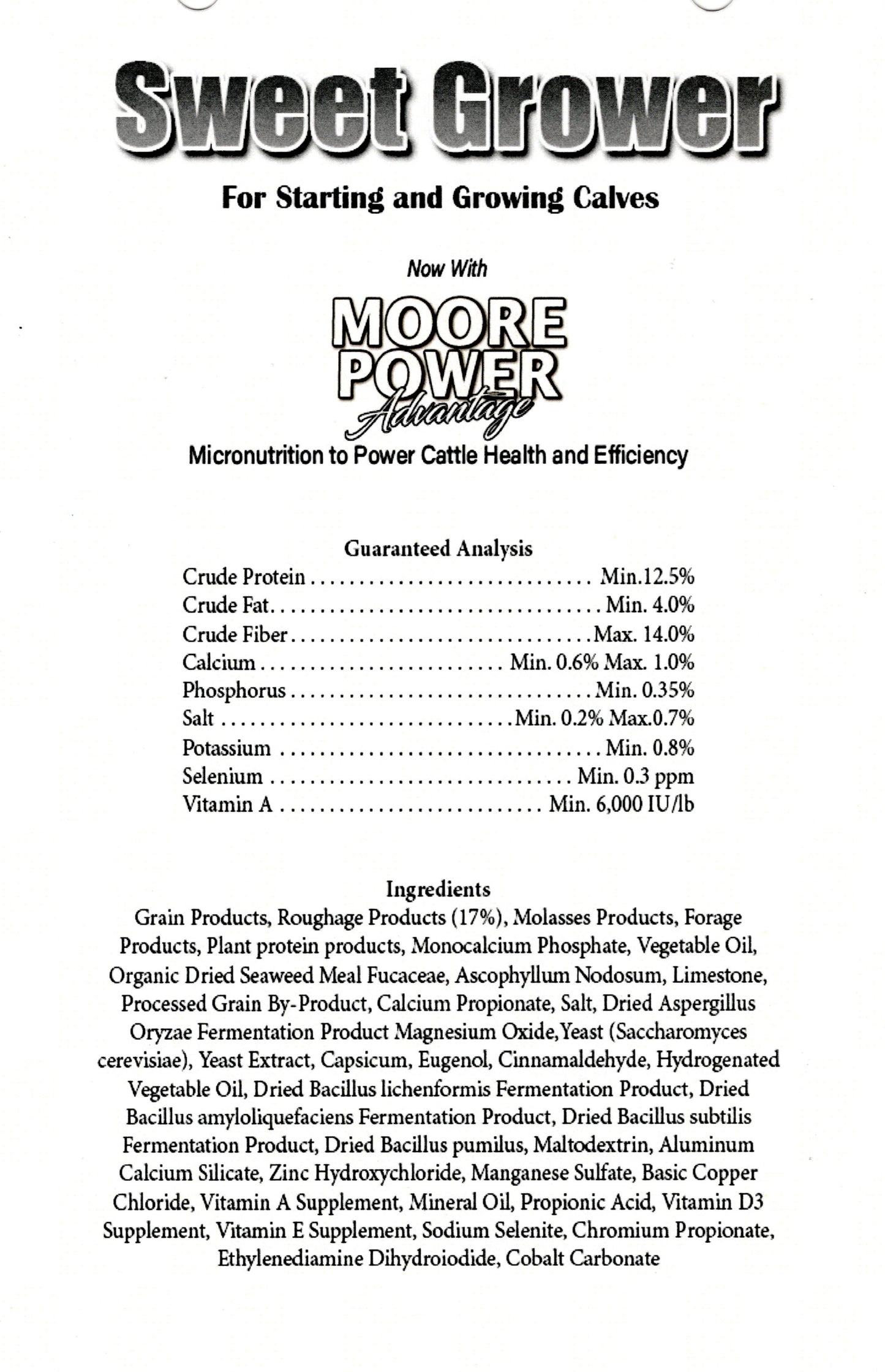 SWEET GROWER CATTLE 12%-TEXTURED 50# - THOMAS MOORE FEED