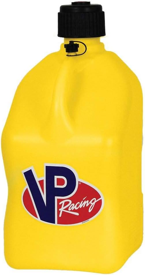 VP  RACING U JUG YELLOW W/SPOUT 5 GALLON