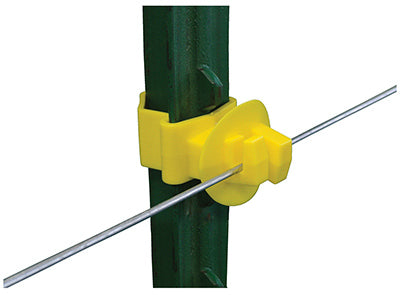 PATRIOT ELECTRIC FENCE INSULATOR, T-POST CLAW, 25-PK.