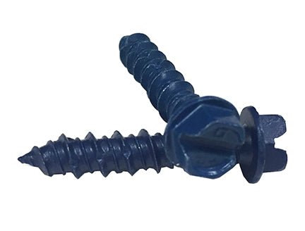 CONCRETE SCREW BLUCON 1/4X2-1/4 HEX-HEAD TAPCON - 100PC