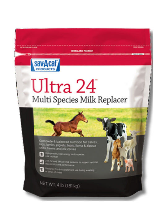 Sav-A-Caf® Ultra 24™ Multi-Species Milk Replacer (4lbs)