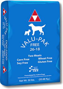 DOG FOOD 26/18  BLUE GRAIN FREE 50# - VALU-PAK